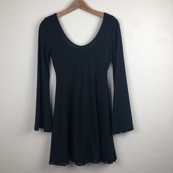 ASOS Dresses & Skirts - Asos Black Bell Sleeve Dress US size 2